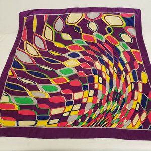 Vintage MOSI Scarf-Size 34x34-MOD Print-Vid Colors